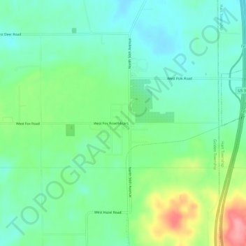 Mears地形图、海拔、地势