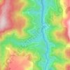 A Veiga de Galegos地形图、海拔、地势