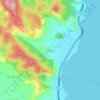 百草村地形图、海拔、地势