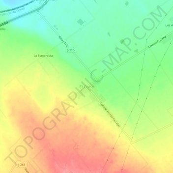El Cisne地形图、海拔、地势