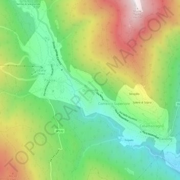 Dosoledo地形图、海拔、地势