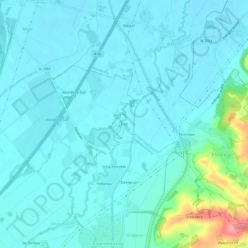 Troll地形图、海拔、地势