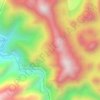 东南丘陵地形图、海拔、地势