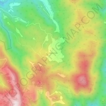 Vallocchia地形图、海拔、地势