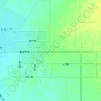 安徽定远盐化工业园地形图、海拔、地势