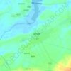 小简宅村地形图、海拔、地势