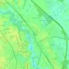 Edge Hill地形图、海拔、地势