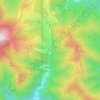 江水河地形图、海拔、地势