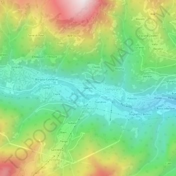 Martini地形图、海拔、地势
