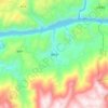 培石乡地形图、海拔、地势