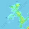橫塱村地形图、海拔、地势