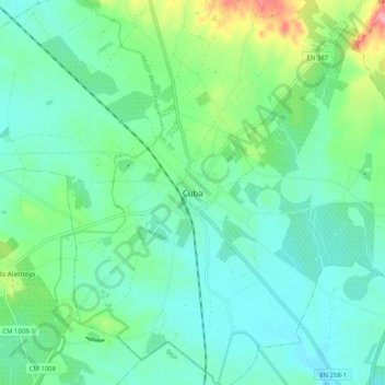 Cuba地形图、海拔、地势