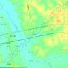 坝塘村地形图、海拔、地势