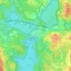 North Scituate地形图、海拔、地势