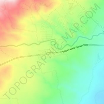 Bantuanon地形图、海拔、地势