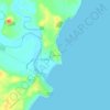 Kakanui地形图、海拔、地势