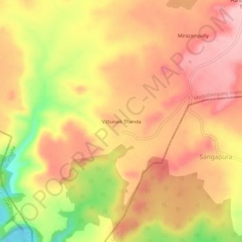 Vittunaik Thanda地形图、海拔、地势