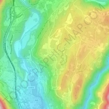 Raas - Rasa地形图、海拔、地势