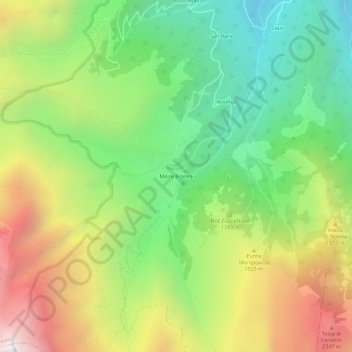 Meire Bigoire地形图、海拔、地势