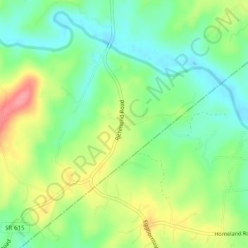 Estes地形图、海拔、地势