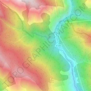 Tiecs地形图、海拔、地势