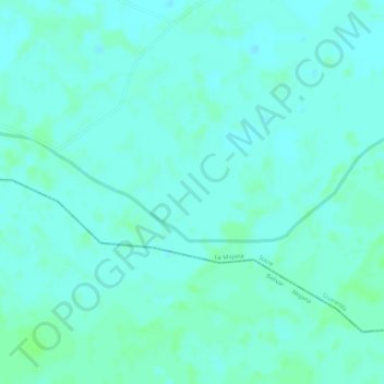 El Brillante地形图、海拔、地势