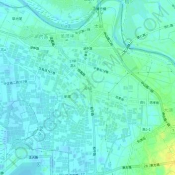 海埔地形图、海拔、地势