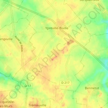 Joyeux地形图、海拔、地势