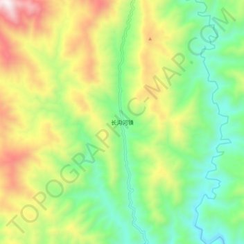 长沟河镇地形图、海拔、地势