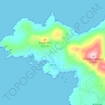 Ballaghacahereen地形图、海拔、地势