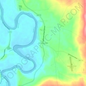 North Haverhill地形图、海拔、地势