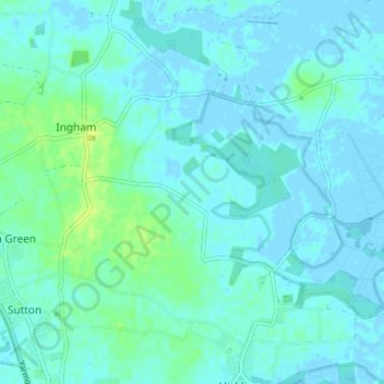 Calthorpe Street地形图、海拔、地势