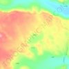 红海子地形图、海拔、地势