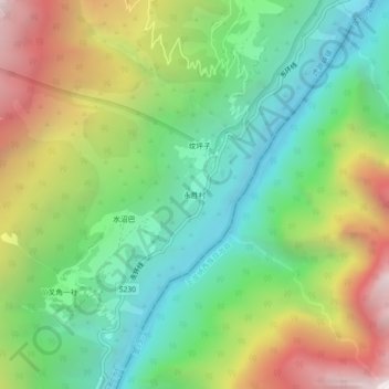 永胜村地形图、海拔、地势