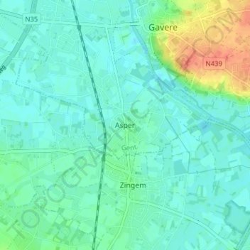 Asper地形图、海拔、地势