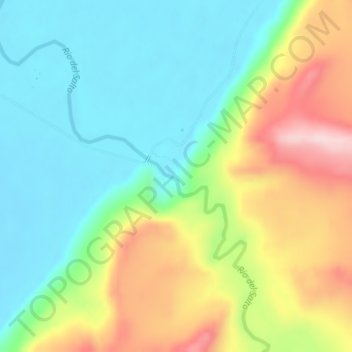 las mellizas地形图、海拔、地势
