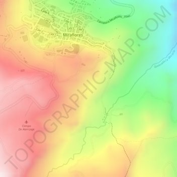 Moserrate地形图、海拔、地势