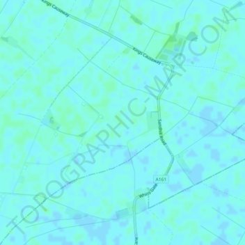 Ousefleet Pasture地形图、海拔、地势