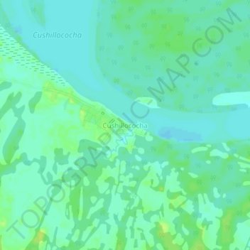 Cushillococha地形图、海拔、地势