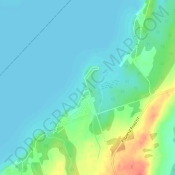 Scugog Point地形图、海拔、地势