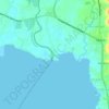Bucana地形图、海拔、地势
