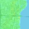 Miami Design District地形图、海拔、地势