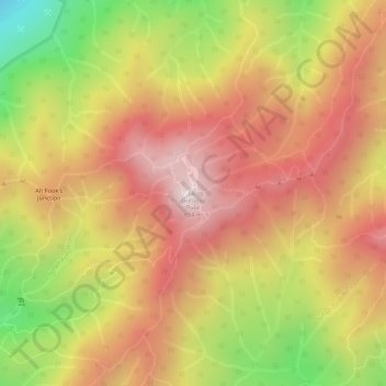 蒲萊山地形图、海拔、地势