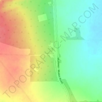 Caron地形图、海拔、地势