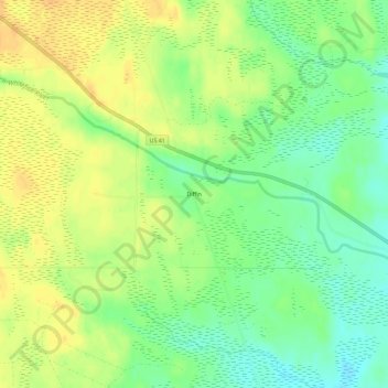 Diffin地形图、海拔、地势