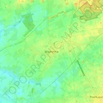 Madonna地形图、海拔、地势