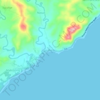 Iba地形图、海拔、地势
