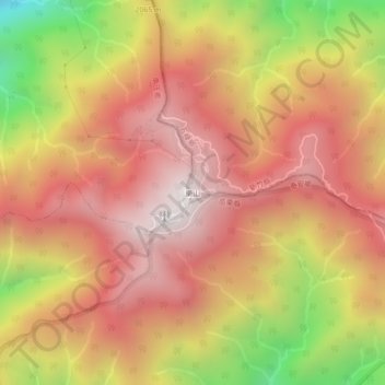 樂山地形图、海拔、地势