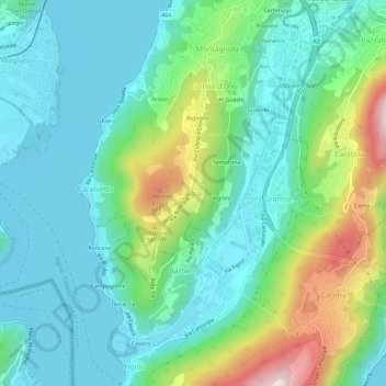 Agra地形图、海拔、地势