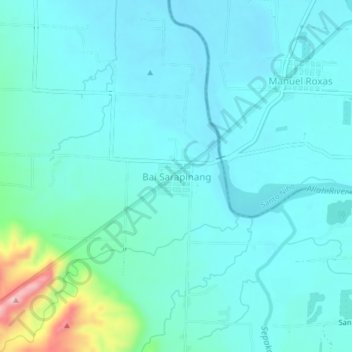 Bai Sarapinang地形图、海拔、地势